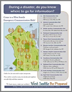 West Seattle Disaster Info Hubs